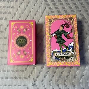 Pink && gold Tarot Card Deck - The Fool Design